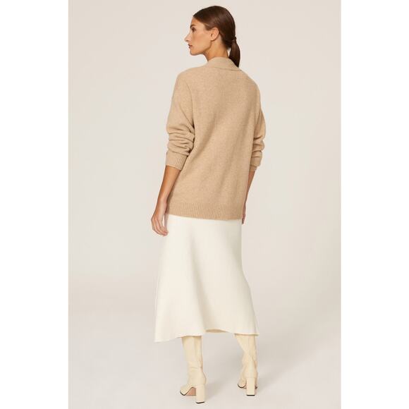 Emilia George Sz XS Tan Renee Merino Wool Maternity Cardigan Sweater - Picture 2 of 7